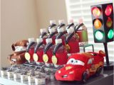 Car themed Birthday Decorations Kara 39 S Party Ideas Disney Cars Lightning Mcqueen Boy Car