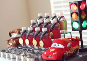 Car themed Birthday Decorations Kara 39 S Party Ideas Disney Cars Lightning Mcqueen Boy Car