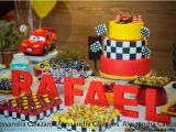 Car themed Birthday Decorations Kara 39 S Party Ideas Lightning Mcqueen Cars Birthday Party