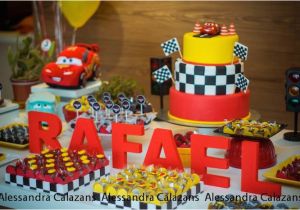 Car themed Birthday Decorations Kara 39 S Party Ideas Lightning Mcqueen Cars Birthday Party