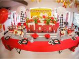 Car themed Birthday Decorations Kara 39 S Party Ideas Race Car themed Birthday Party Via Kara