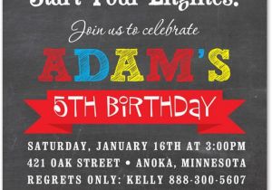 Car themed Birthday Invitations Boy Birthday Invitations Red Race Car Chalkboard Birthday