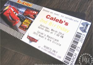 Car themed Birthday Invitations Cars Birthday Invitation the Scrap Shoppe