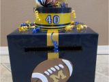 Card Box for Birthday Party Football themed Birthday Card Money Box Custom Made