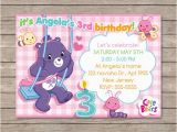 Care Bear Birthday Invitations Berryliciousdesign On Etsy