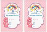Care Bear Birthday Invitations Care Bears Birthday Invitations Birthday Printable