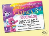 Care Bear Birthday Invitations Care Bears Birthday Invite Digital File Custom Birthday