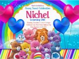 Care Bear Birthday Invitations Care Bears Invitations Care Bears Birthday Invitations