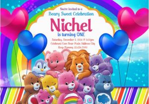 Care Bear Birthday Invitations Care Bears Invitations Care Bears Birthday Invitations