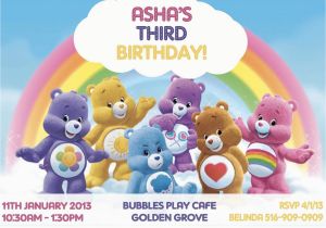 Care Bear Birthday Invitations Custom Photo Invitations Care Bears Birthday by asapinvites