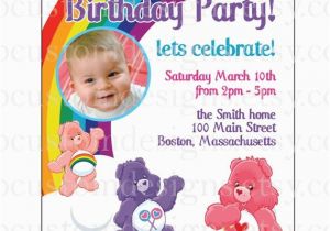 Care Bear Birthday Invitations It 39 S Celine Ameliah Mccray 39 S 1st Birthday Come Celebrate