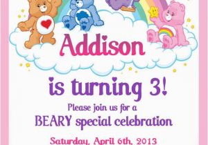Care Bears Birthday Party Invitations 25 Best Ideas About Care Bear Party On Pinterest Care