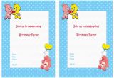 Care Bears Birthday Party Invitations Care Bears Birthday Invitations Birthday Printable