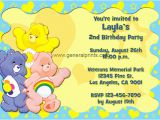 Care Bears Birthday Party Invitations Care Bears Birthday Invitations General Prints