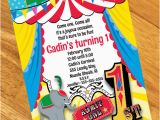 Carnival 1st Birthday Invitations Circus 1st Birthday Personalized Invitations