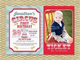 Carnival 1st Birthday Invitations Circus First Birthday Invitation Circus Birthday Invite