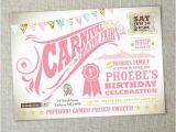 Carnival 1st Birthday Invitations Items Similar to Kids Birthday Party Carnival Birthday