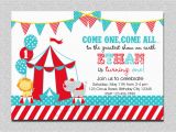 Carnival Birthday Invites Carnival Circus Birthday Invitation Circus Carnival Birthday