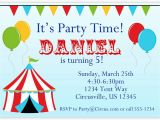 Carnival Birthday Invites Carnival Party Invitations Party Invitations Templates