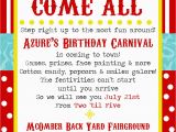 Carnival Birthday Invites Simplycumorah Carnival Party Behind the Scenes