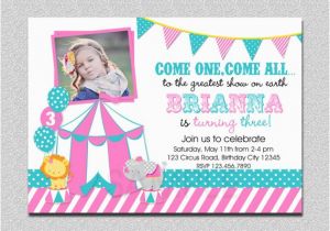 Carnival First Birthday Invitations Carnival Birthday Invitation 1st Birthday Carnival Birthday