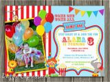 Carnival First Birthday Invitations Circus 1st Birthday Invitations Best Party Ideas
