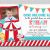 Carnival First Birthday Invitations Circus Birthday Invitation 1st Birthday Circus Party