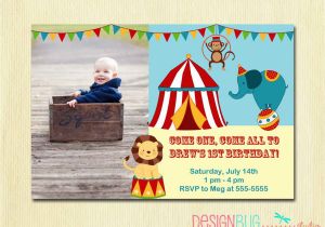 Carnival First Birthday Invitations Circus Carnival Birthday Invitation Circus Birthday First