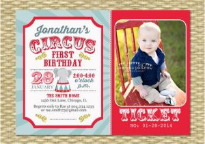 Carnival First Birthday Invitations Circus First Birthday Invitation Circus Birthday Invite