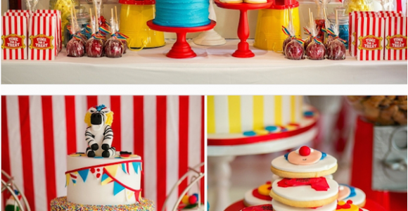 Carnival themed Birthday Party Decorations Kara 39 S Party Ideas Circus Carnival Boy Girl 5th Birthday