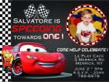 Cars 1st Birthday Invitations Cars Birthday Invitation Card