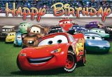 Cars 3 Happy Birthday Banner Disney Cars Birthday Banner