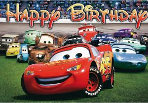 Cars 3 Happy Birthday Banner Disney Cars Birthday Banner