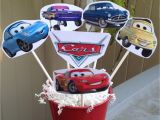 Cars Decoration for Birthday 1 Cars Centerpiece Disney Inspired Cars Party Decorations