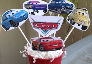 Cars Decoration for Birthday 1 Cars Centerpiece Disney Inspired Cars Party Decorations