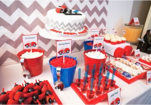 Cars Decorations for Birthday Parties Kara 39 S Party Ideas Car themed Boy 2nd Birthday Party