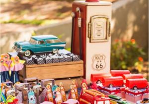 Cars themed Birthday Party Decorating Ideas Kara 39 S Party Ideas Vintage Car Party