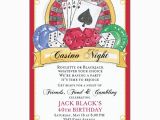 Casino themed Birthday Invitations Casino Birthday Invitations Paperstyle