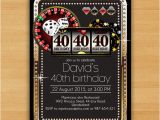 Casino themed Birthday Invitations Poker Playing Card Gold Birthday From Miprincess On Etsy