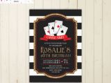 Casino themed Birthday Party Invitations Casino Party Invitation Casino Birthday Invitation Poker Party