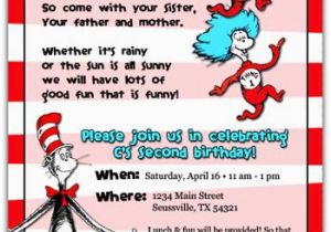 Cat and the Hat Birthday Invitations 17 Best Images About Cat In the Hat Invite On Pinterest