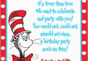 Cat and the Hat Birthday Invitations Dr Seuss Birthday Quotes Quotesgram