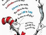 Cat and the Hat Birthday Invitations the Cat In the Hat Birthday Invitation Printable