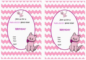 Cat Birthday Invitations Printables Cat Lovers Birthday Invitations Birthday Printable
