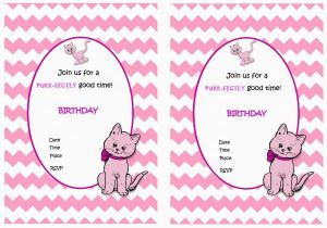 Cat Birthday Invitations Printables Cat Lovers Birthday Invitations Birthday Printable