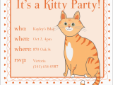 Cat Birthday Invitations Printables Kitty Cat Birthday Invitation