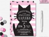 Cat Birthday Invitations Printables Kitty Invitation Cat Invitation Kitten Invitation Kitty