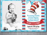 Cat In the Hat 1st Birthday Invitations Dr Seuss Birthday Invitation First Birthday by Abbyreesedesign