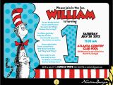 Cat In the Hat 1st Birthday Invitations Nealon Design Cat In the Hat First Birthday