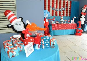 Cat In the Hat Birthday Decorations Partylicious events Pr the Cat In the Hat 1st Birthday